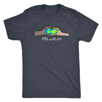 Love Earth, Premium Men's Vintage Tee T-shirt, this kid.activist product gives back to your choice of non-profits!