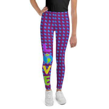 Love & Peace, Premium Youth Leggings Leggings, this kid.activist product gives back to your choice of non-profits!