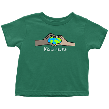 Love Earth, Premium Toddler Tee T-shirt, this kid.activist product gives back to your choice of non-profits!