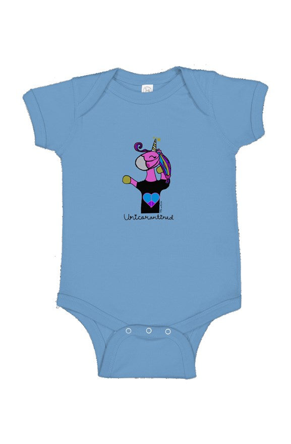 Unicorantined, Premium Infant Bodysuit onesies, this kid.activist product gives back to your choice of non-profits!