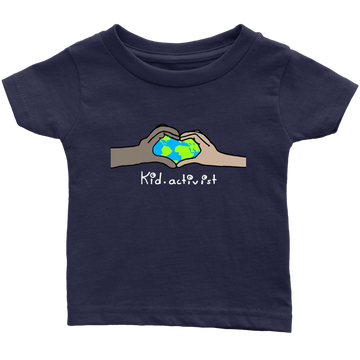 Love Earth, Premium Baby Tee T-shirt, this kid.activist product gives back to your choice of non-profits!