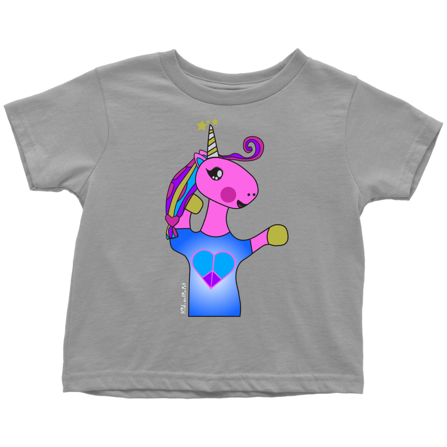 Unicorn, Premium Todder Tee - Black/Navy/Slate T-shirt, this kid.activist product gives back to your choice of non-profits!