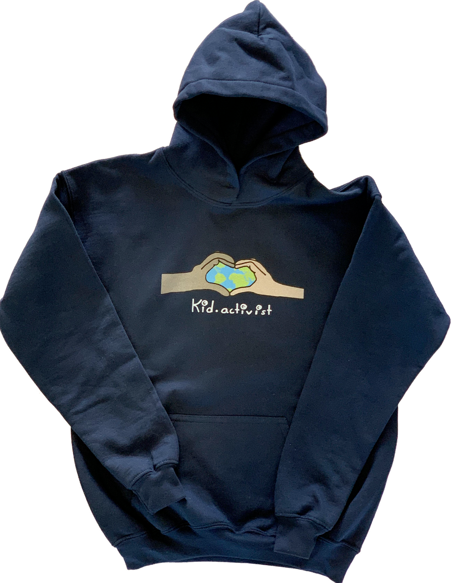Love Earth, Heavy-blend Youth Unisex Hoodie Hoodie, this kid.activist product gives back to your choice of non-profits!