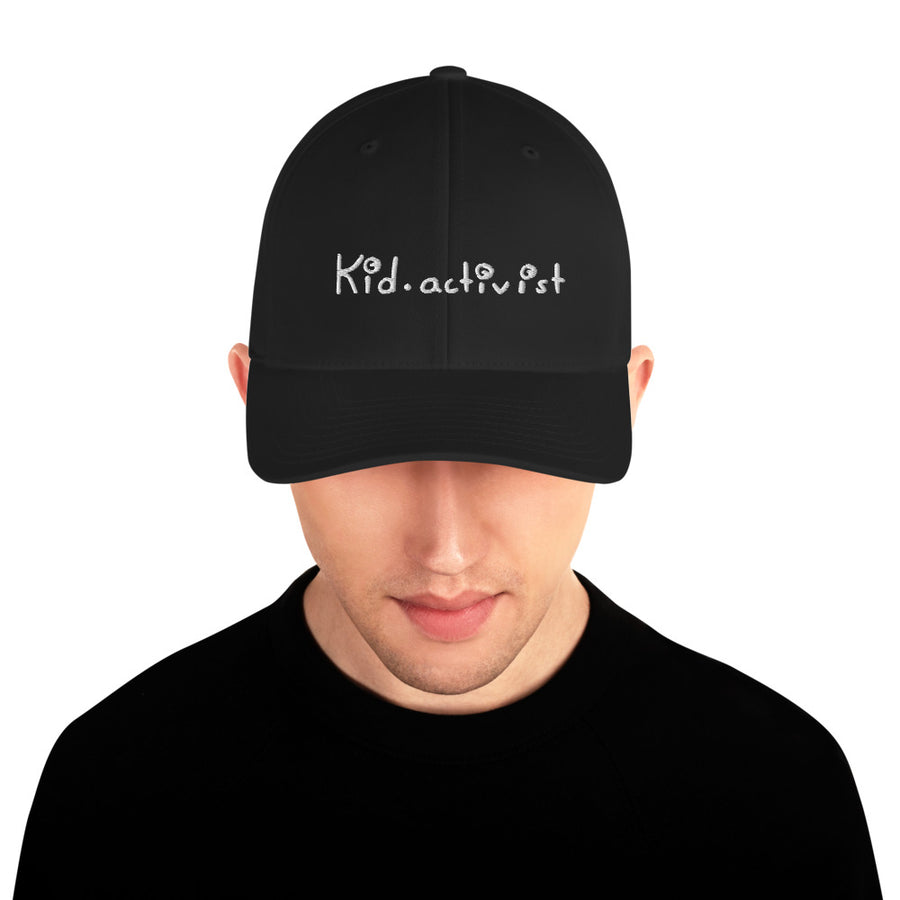 Kid.activist logo baseball cap, Adult Flexfit , this kid.activist product gives back to your choice of non-profits!